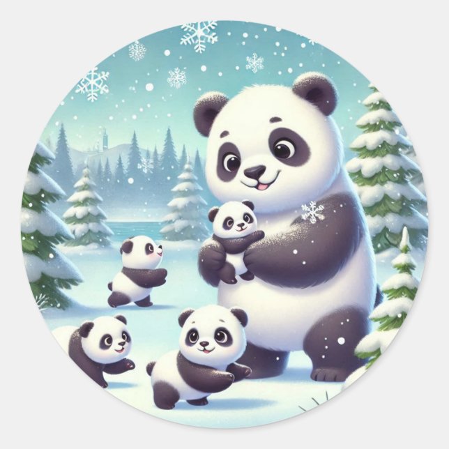 Adesivo "Snowy Panda Serenity" (Frente)