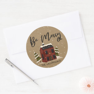 Adesivo Snowy Saltbox Natal