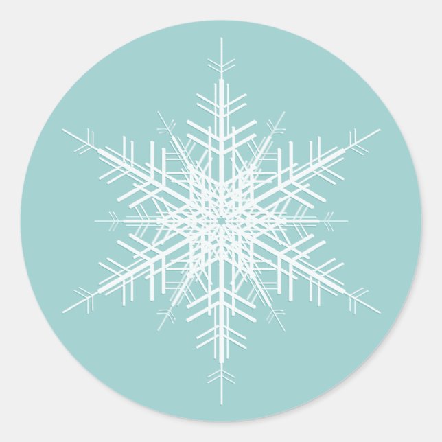 Adesivo Snowy Turquoise Sticker (Frente)