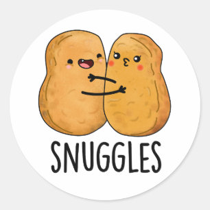 Adesivo Snuggets Engraçados Casal Nugget