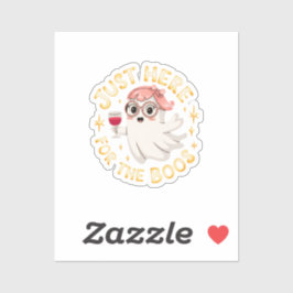 Adesivo Só aqui para os Boos - Fantasma Dia de as Bruxas e