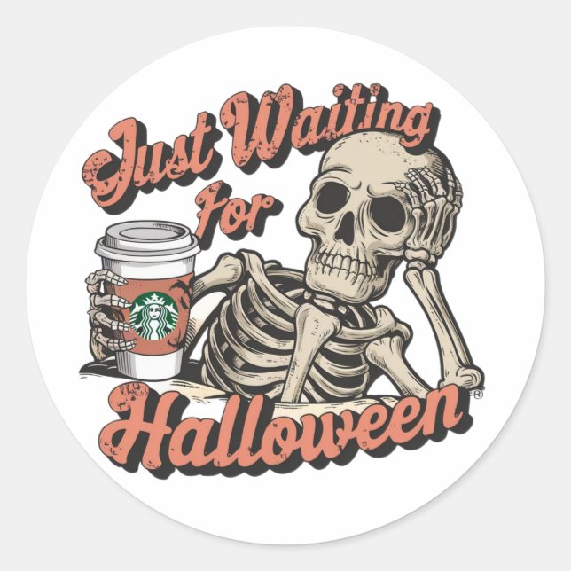 ADESIVO SÓ ESPERANDO O HALLOWEEN (Frente)