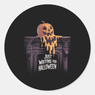 Adesivo Só Esperando O Halloween Jack O Lantern Hallowee