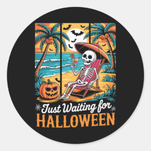 Adesivo Só Esperando Por Camisa De Halloween Homens Fantas