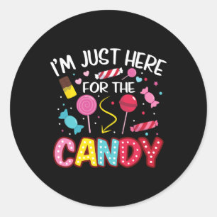 Adesivo Só estou aqui para o doce Halloween Cute Lollipo
