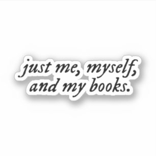 Adesivo só eu, eu e meus livros