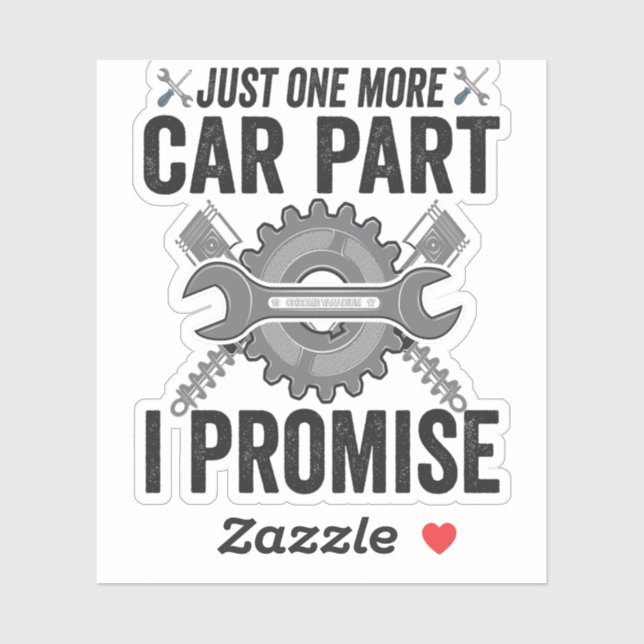 Adesivo Só mais uma parte do carro... Prometo Mecânica Eng (Folha)