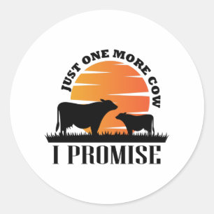 Adesivo Só Mais Uma Vaca Que Prometo Dar Presente Para As 