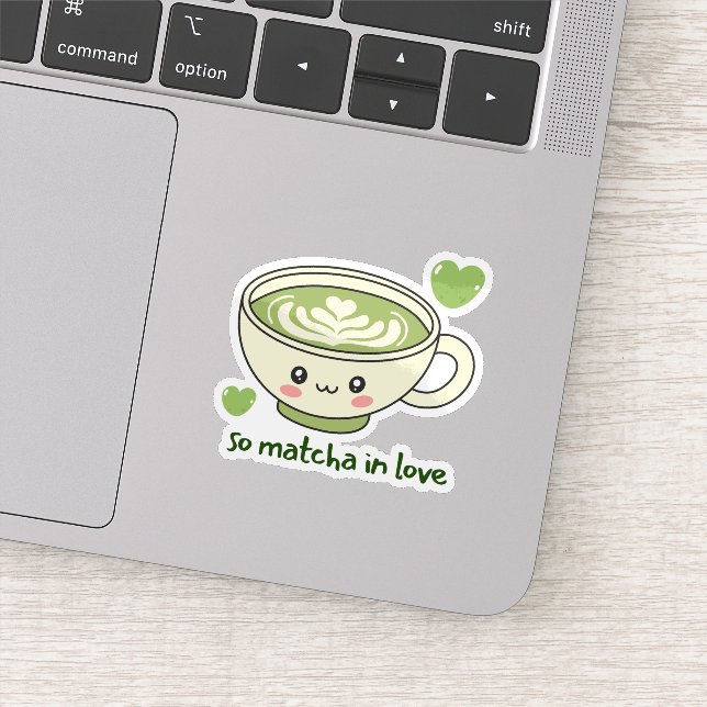 Adesivo So Matcha In Love Cute (Detalhe)