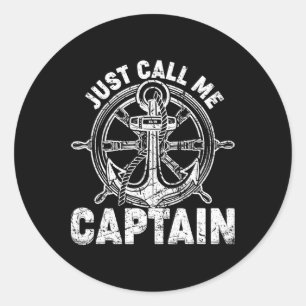 Adesivo Só Me Chame de Capitão - Velejador de Barco - Ânco