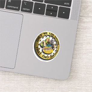 Adesivo Só Podemos Pegar O Vinheta De Colagem De Pegada Se