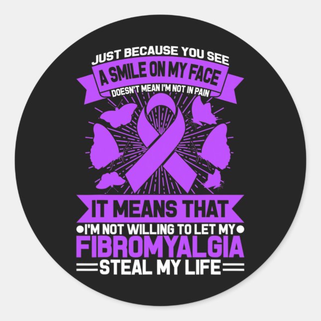 Adesivo Só porque você vê um sorriso na minha cara não me  (Frente)