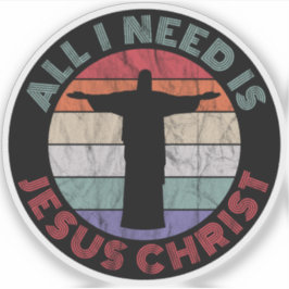 Adesivo Só Preciso De Jesus Cristo
