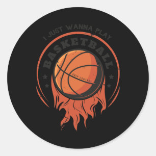 Adesivo Só Quero Jogar Basquete Só Quero Jogar Bas