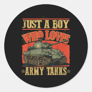 Adesivo Só Um Menino Que Ama O Exército Cria Um Cuspidor D