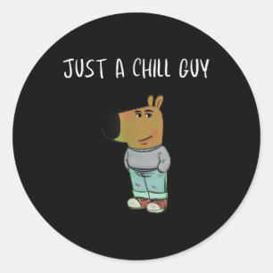 Adesivo Só uma camiseta Engraçada, Cara Engraçada.