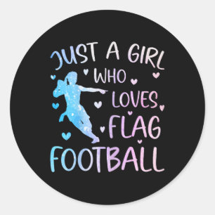 Adesivo Só Uma Menina Que Adora A Bandeira De Futebol Engr