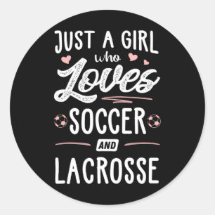 Adesivo Só Uma Menina Que Ama O Futebol E O Lacrosse Dotan