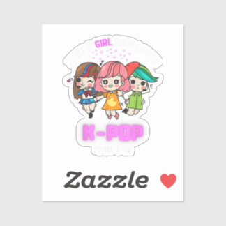 Adesivo Só Uma Menina Que Ama O Presente Do Pop Para Menin