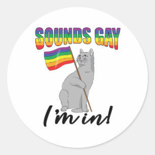 Adesivo Soa Gay, estou em Gato