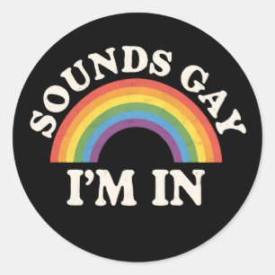 Adesivo Soa Gay, estou no Engraçado Orgulho LGBTQ Rainbow
