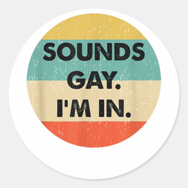 Adesivo Soa Gay Im In (Frente)