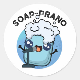 Adesivo Soap-Prano Cute Soprano Soap Pun