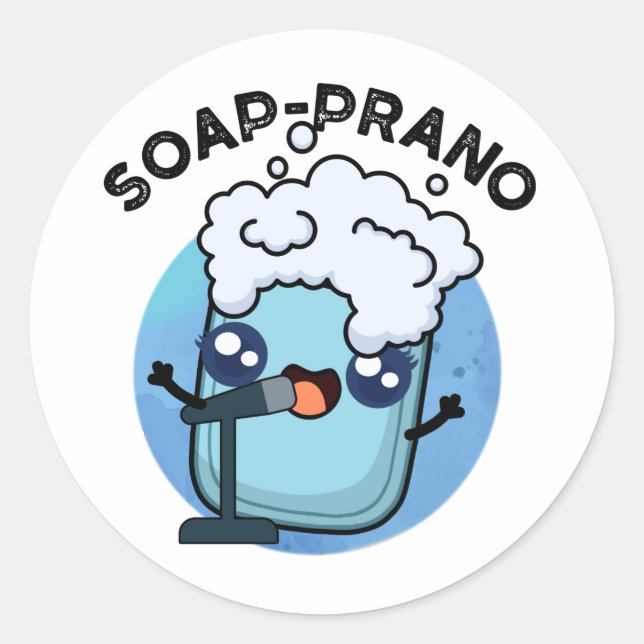 Adesivo Soap-prano Funny Soprano Soap Pun (Frente)