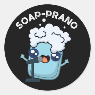 Adesivo Soap-prano Funny Soprano Soap Pun Dark BG