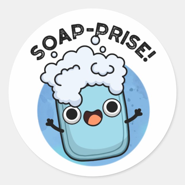 Adesivo Soap-Prêmio Funny Surpresa Soap Pun (Frente)