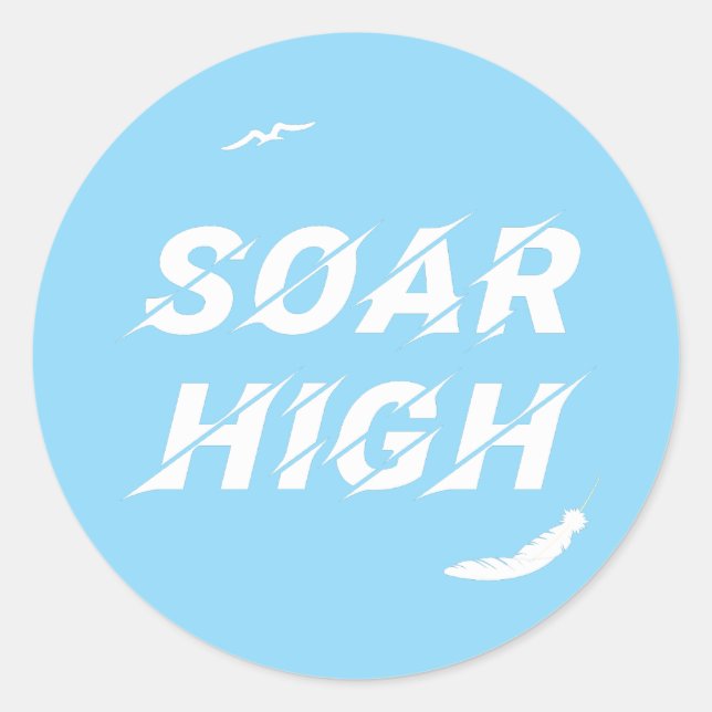Adesivo Soar Alta Automotivação Ame Afirmação Positiva (Frente)