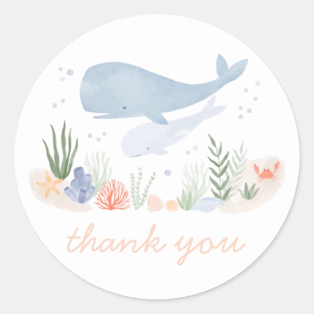 Adesivo Sob a Festa de aniversário do mar (Frente)