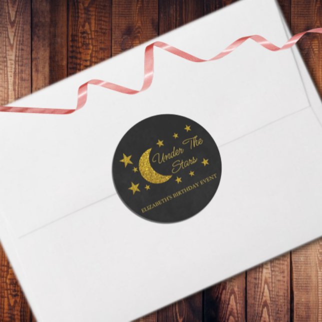 Adesivo Sob o Aniversário das Estrelas (Criador carregado)