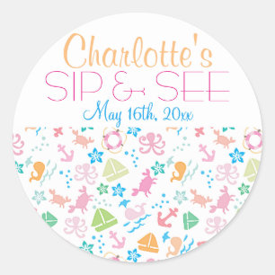 Adesivo Sob o Mar Bebê Sip e veja