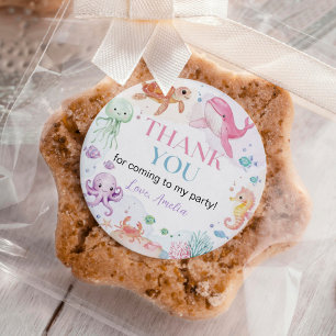 Adesivo Sob o Mar de Animais do Oceano Cinto