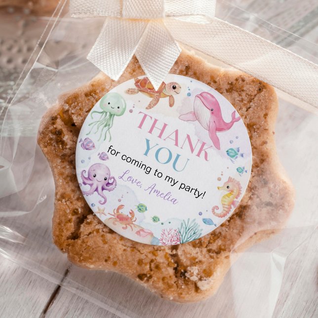 Adesivo Sob o Mar de Animais do Oceano Cinto (Criador carregado)