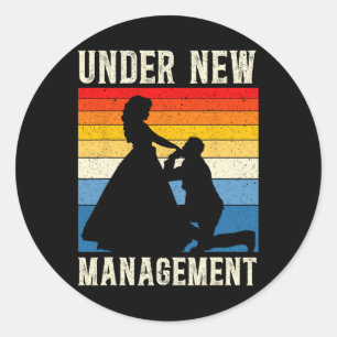 Adesivo Sob o novo partido de solteiro de casamentos do gr