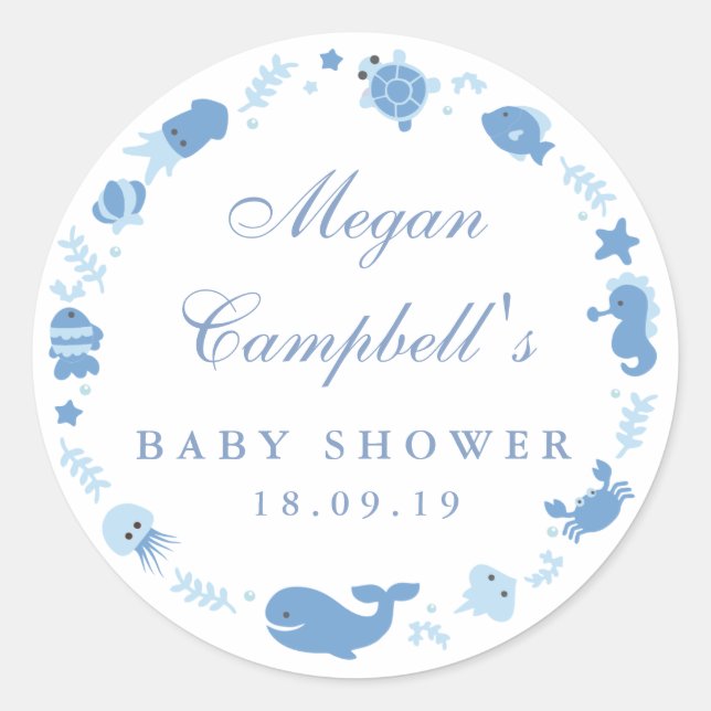 Adesivo Sob Os Chás de fraldas Do Mar (Frente)