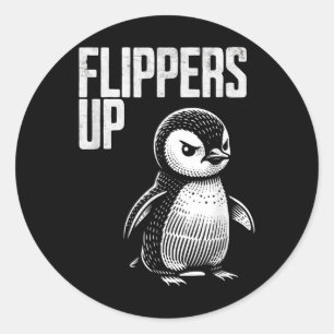 Adesivo Sobe A Resistência Aos Pinguins Sutil Anti-Protest