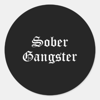 Adesivo Sober Gangster Aa Na Recuperação