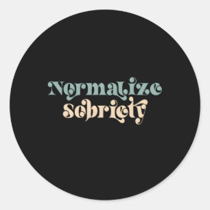 Adesivo Sober Quote Normalize Sobriedade