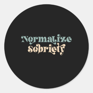 Adesivo Sober Quote Normalize Sobriedade