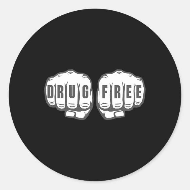 Adesivo Sober Recovery Sobriety Gift Drug Free (Frente)