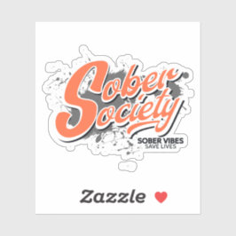 Adesivo Sober Society Sticker