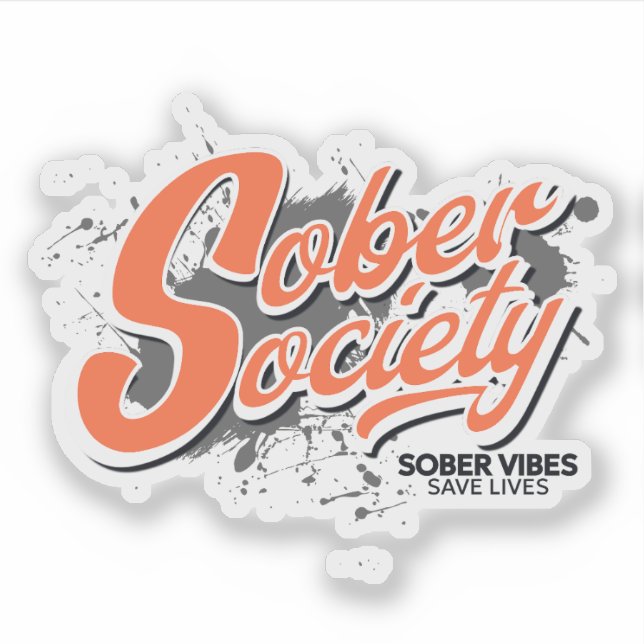 Adesivo Sober Society Sticker (Frente)