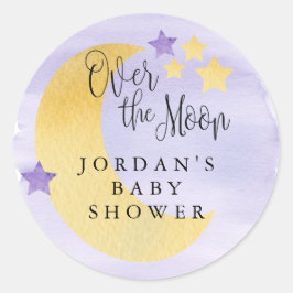 Adesivo Sobre a Lua, Roxo Personalizado