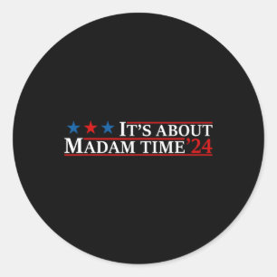 Adesivo Sobre Madam Time Harris 2024 Kamala Chilless Cat