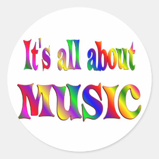 Adesivo Sobre Música