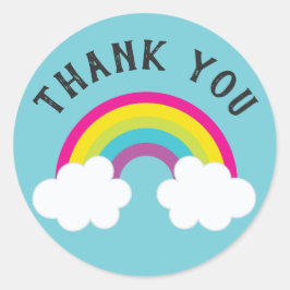 Adesivo Sobre O Arco-Íris Obrigado