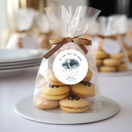 Adesivo Sobre o Chá de fraldas das Estrelas Douradas da Lu